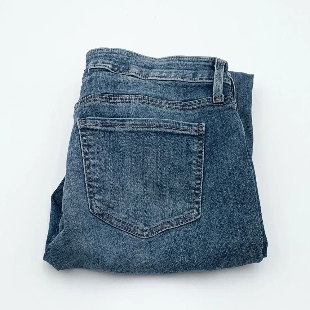 NYDJ Barbara Bootcut lift tuck medium wash size 6 raw hem